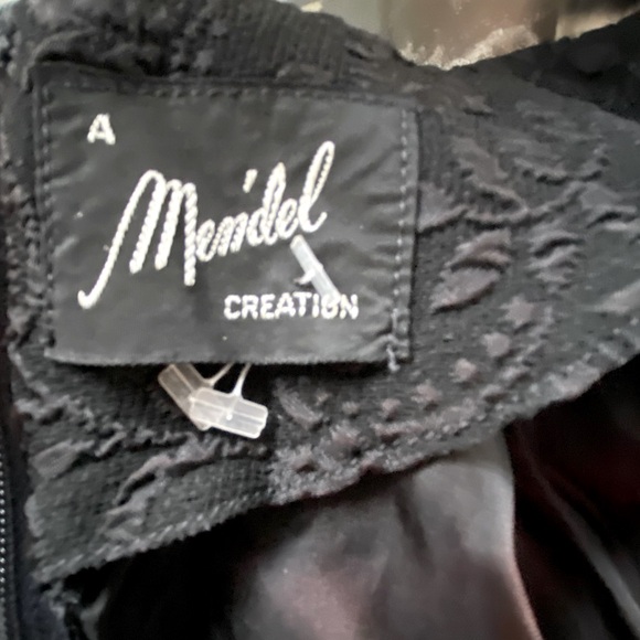 A Mendel Creation 1950’s Vintage Black dress comes with Bow belt - Picture 4 of 10